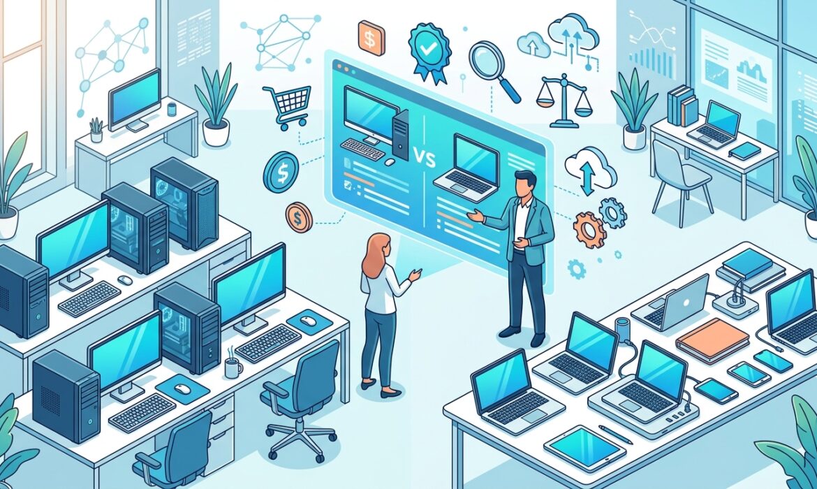 لپتاپ یا کیس؟ کدام انتخاب بهتری برای شرکتها و سازمانها است؟
