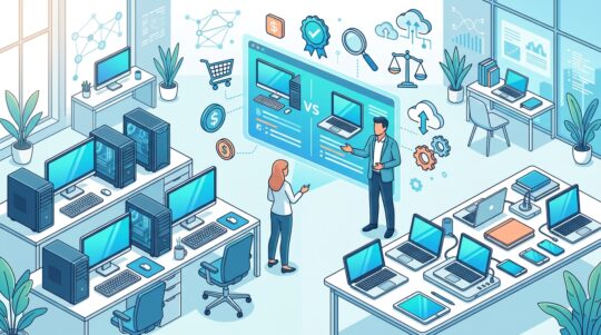 لپتاپ یا کیس؟ کدام انتخاب بهتری برای شرکتها و سازمانها است؟